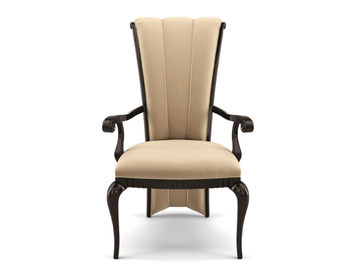 GRETA - Upholstered velvet chair with armrests by BRUNO ZAMPA - view 2
